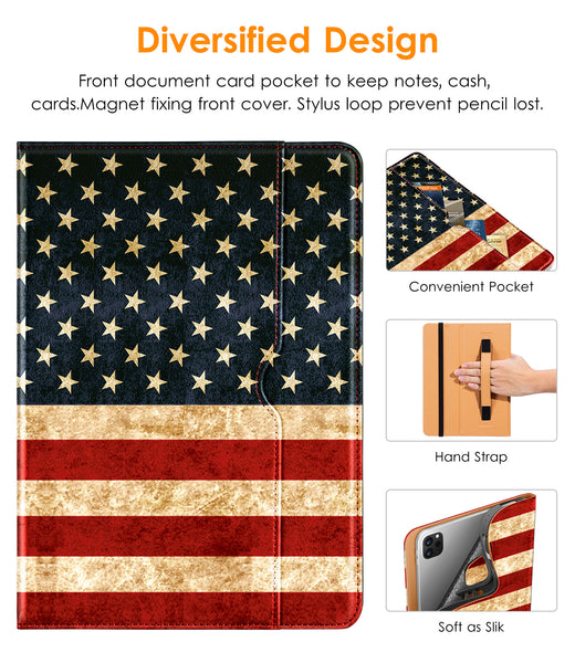 DTTO iPad Pro 12.9 6th / 5th / 4th / 3rd Generation Case 2022/2021/2020/2018, Premium Leather Folio Stand Cover with Built-in Apple Pencil Holder -Auto Wake/Sleep and Multi Viewing Angles,Brown