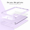 DTTOCASE iPad 10th Generation Case 2022, iPad 10.9 Inch Case with Clear Transparent Back and TPU Shockproof Frame Cover [Built-in Pencil Holder, Support Auto Sleep/Wake] -Black