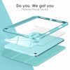 DTTOCASE iPad 10th Generation Case 2022, iPad 10.9 Inch Case with Clear Transparent Back and TPU Shockproof Frame Cover [Built-in Pencil Holder, Support Auto Sleep/Wake] -Watermelon