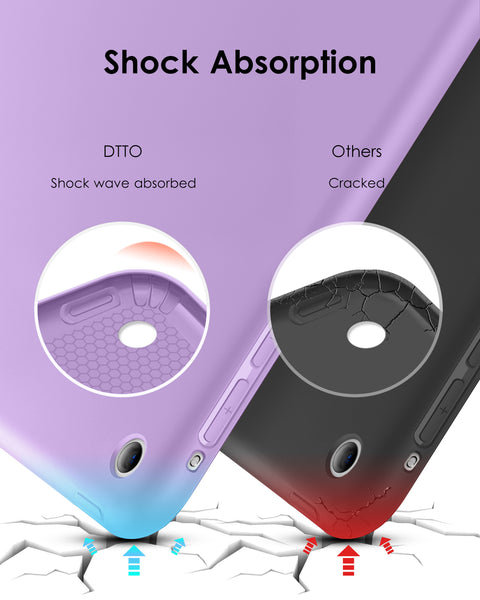 DTTO for iPad Air 1st Edition Case, (NOT for iPad Air 2 and Air 3) Ultra Slim Lightweight Smart Trifold Stand with Flexible Soft TPU Back Cover [Auto Sleep/Wake], Navy Blue