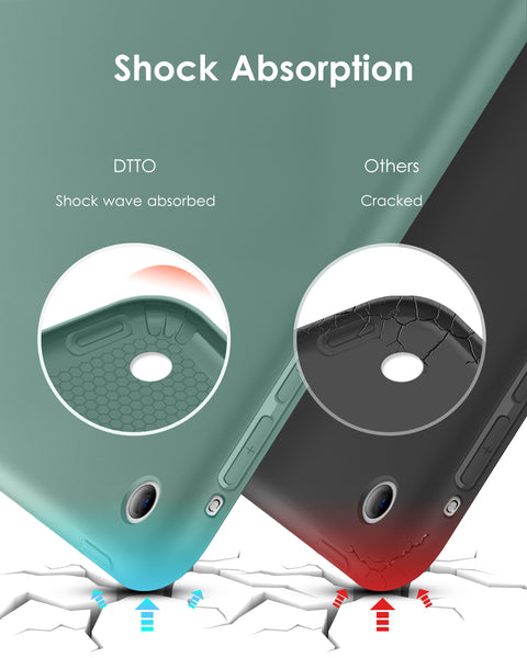 DTTO for iPad Air 1st Edition Case, (NOT for iPad Air 2 and Air 3) Ultra Slim Lightweight Smart Trifold Stand with Flexible Soft TPU Back Cover [Auto Sleep/Wake], Navy Blue