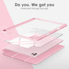 DTTOCASE iPad Pro 12.9 Case 6th / 5th / 4th / 3rd Generation 2022/2021 / 2020/2018,12.9 inch Clear Back Cover[Built-in Pencil Holder,Auto Sleep/Wake,Camera Protection] for iPad Pro-Blue Purple