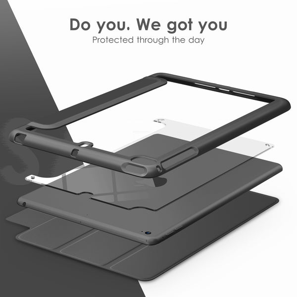 DTTOCASE Slim Clear Case for iPad Mini 4 5 3 2 1 (7.9 inch),TPU Shockproof Frame Cover[Support Auto Sleep/Wake] for iPad Mini 1st 2nd 3rd 4th 5th Generation - Rose Gold