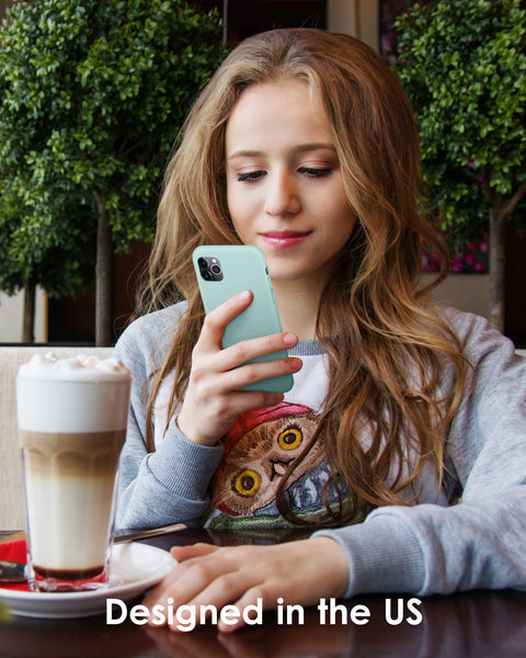 DTTO Compatible with iPhone 11 Pro Case, [Romance Series] Full Covered Silicone Cover [Enhanced Camera and Screen Protection] with Honeycomb Grid Cushion for iPhone 11 Pro 5.8" 2019, American Red