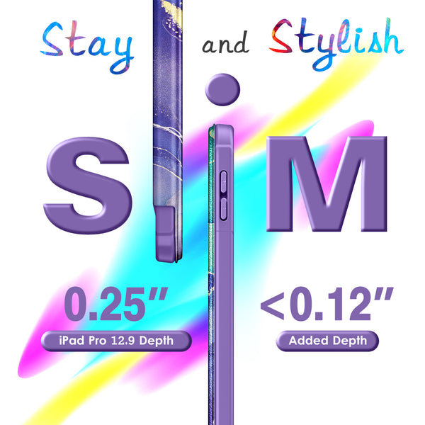 VIKESI Smooth Matte Case for iPad 9th / 8th / 7th Generation 10.2 inch (2021/2020/2019 Released), TPU Shockproof Frame, Built-in Pencil Holder,Support Auto Sleep/Wake - Light Blue