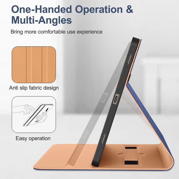 DTTO for Samsung Galaxy Tab S9 11 inch Case 2023 Release [SM-X710/X716B/X718U], Premium Leather Business Folio Stand Cover with S-Pen Holder, Auto Sleep/Wake for Galaxy Tab S9 11" Tablet, Black