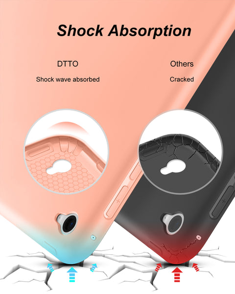 DTTO for iPad Air 2 Case (2014 Released), Ultra Slim Lightweight Smart Case Trifold Stand with Flexible Soft TPU Back Cover for Apple iPad Air 2 (Model A1566/A1567), Black