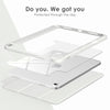 DTTOCASE iPad 10th Generation Case 2022, iPad 10.9 Inch Case with Clear Transparent Back and TPU Shockproof Frame Cover [Built-in Pencil Holder, Support Auto Sleep/Wake] -Watermelon