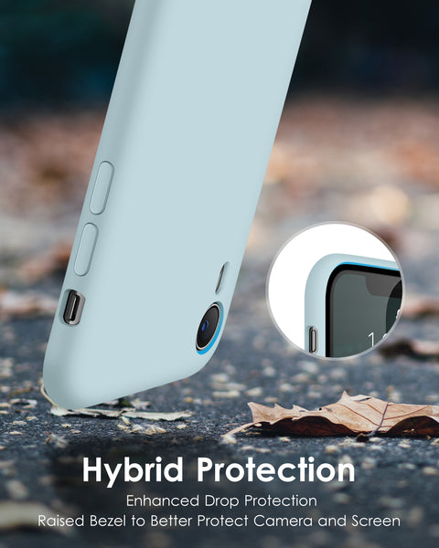 DTTO Compatible with iPhone XR Case, [Romance Series] Silicone Case with Hybrid Protection for iPhone XR 6.1 Inch - Black