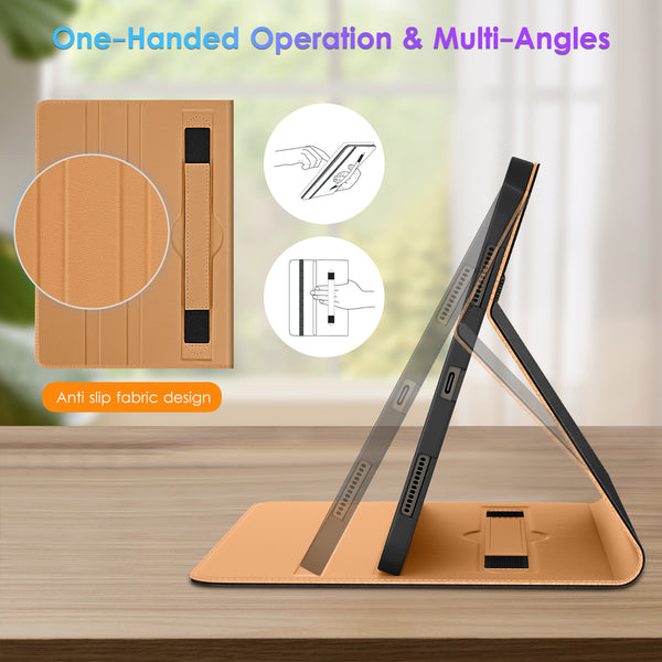 DTTO for Samsung Galaxy Tab S9 Ultra 14.6 inch Case 2023, Premium Leather Business Folio Stand Cover with S Pen Holder for Galaxy Tablet S9 Ultra 14.6’’ 2023 Model [SM-X910/X916B/X918U], Brown