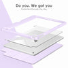 DTTOCASE for iPad 6th / 5th Generation 9.7 inch Case (2018/2017), iPad Air 2 & 1 (2014/2013) Case, Clear Back, Smart Cover [Built-in Pencil Holder, Auto Sleep/Wake] - Rose Gold