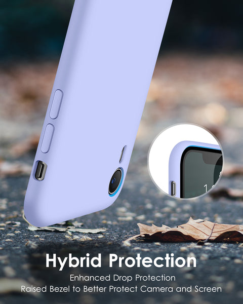 DTTO Compatible with iPhone XR Case, [Romance Series] Silicone Case with Hybrid Protection for iPhone XR 6.1 Inch - Black