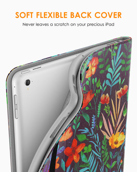 DTTO for iPad 9.7 Inch 5th/6th Generation 2018/2017 Case with Apple Pencil Holder, Premium Leather Folio Stand Cover Case for Apple iPad 9.7 inch, Also Fit iPad Pro 9.7/Air 2/Air - Black