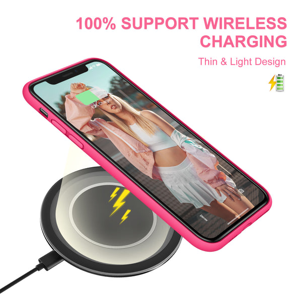 DTTO Compatible with iPhone 11 Case, [Romance Series] Full Covered Silicone Cover [Enhanced Camera and Screen Protection] with Honeycomb Grid Pattern Cushion for iPhone 11 6.1” 2019, Mint Green