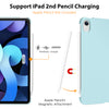 DTTO iPad Air Case 5th / 4th Generation 10.9 Inch, Hard Back, Sparkled and Sheen Front Cover for iPad Air 10.9" 5th / 4th Gen 2022 2020, Support 2nd Gen Pencil, Auto Sleep/Wake - Snow Blue
