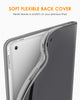 DTTO for iPad 9.7 Inch 5th/6th Generation 2018/2017 Case with Apple Pencil Holder, Premium Leather Folio Stand Cover Case for Apple iPad 9.7 inch, Also Fit iPad Pro 9.7/Air 2/Air - Black