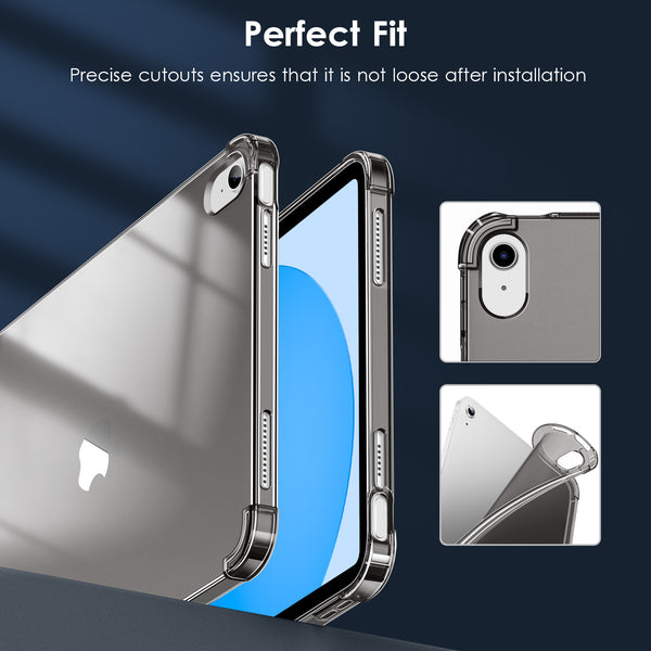 DTTO Clear Case for iPad 10th Generation 2022 - [Yellowing Resistant] Slim Lightweight Transparent Soft Cover for iPad 10.9 Inch, Clear