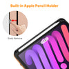 DTTO New iPad Mini 6th Generation Case 8.3 Inch 2021, Premium Leather Business Folio Stand Cover with Built-in Apple Pencil Holder-Auto Wake/Sleep and Multiple Viewing Angles-Black
