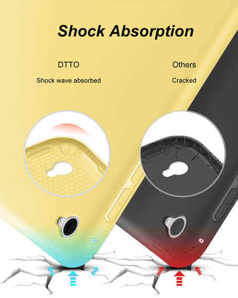 DTTO for iPad Air 2 Case (2014 Released), Ultra Slim Lightweight Smart Case Trifold Stand with Flexible Soft TPU Back Cover for Apple iPad Air 2 (Model A1566/A1567), Black