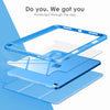 DTTOCASE iPad 10th Generation Case 2022, iPad 10.9 Inch Case with Clear Transparent Back and TPU Shockproof Frame Cover [Built-in Pencil Holder, Support Auto Sleep/Wake] -Black