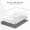 DTTOCASE iPad 10th Generation Case 2022, iPad 10.9 Inch Case with Clear Transparent Back and TPU Shockproof Frame Cover [Built-in Pencil Holder, Support Auto Sleep/Wake] -Watermelon