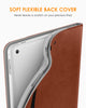 DTTO for iPad 9.7 Inch 5th/6th Generation 2018/2017 Case with Apple Pencil Holder, Premium Leather Folio Stand Cover Case for Apple iPad 9.7 inch, Also Fit iPad Pro 9.7/Air 2/Air - Black