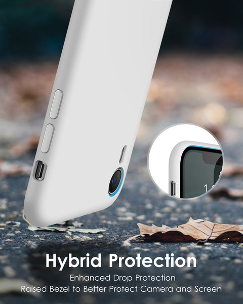 DTTO Compatible with iPhone XR Case, [Romance Series] Silicone Case with Hybrid Protection for iPhone XR 6.1 Inch - Black