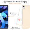 DTTO iPad Air Case 5th / 4th Generation 10.9 Inch, Hard Back, Sparkled and Sheen Front Cover for iPad Air 10.9" 5th / 4th Gen 2022 2020, Support 2nd Gen Pencil, Auto Sleep/Wake - Snow Blue