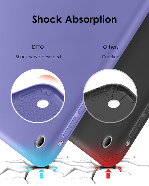 DTTO for iPad Air 1st Edition Case, (NOT for iPad Air 2 and Air 3) Ultra Slim Lightweight Smart Trifold Stand with Flexible Soft TPU Back Cover [Auto Sleep/Wake], Navy Blue