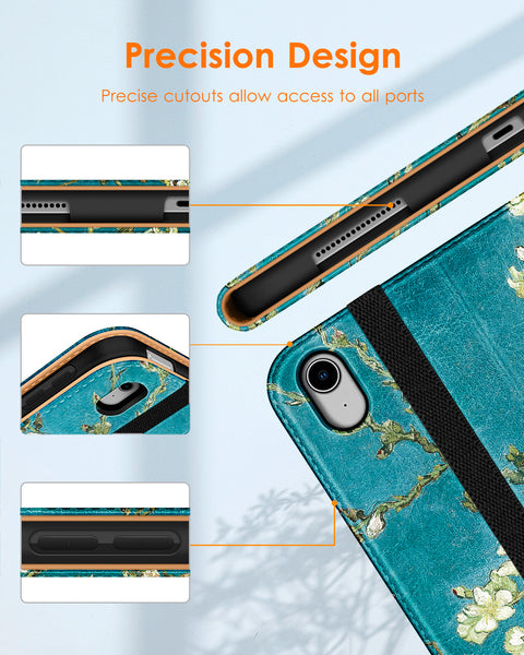 DTTO iPad Air 5th Generation Case (2022) / iPad Air 4th Generation Case (2020) 10.9 Inch, Premium Leather Business Folio Stand Cover with Pencil Holder [2nd Pencil Charging] for iPad Air 5/4, Brown