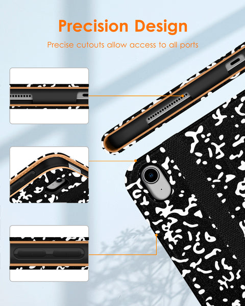 DTTO iPad Air 5th Generation Case (2022) / iPad Air 4th Generation Case (2020) 10.9 Inch, Premium Leather Business Folio Stand Cover with Pencil Holder [2nd Pencil Charging] for iPad Air 5/4, Brown