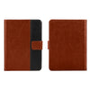 DTTO Passport Holder Cover Wallet, Premium PU Leather RFID Blocking Travel Wallet Case with Vaccine Card Slot for Women Men, Brown Black