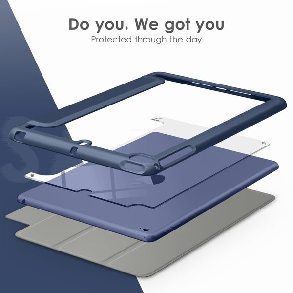 DTTOCASE Slim Clear Case for iPad Mini 4 5 3 2 1 (7.9 inch),TPU Shockproof Frame Cover[Support Auto Sleep/Wake] for iPad Mini 1st 2nd 3rd 4th 5th Generation - Rose Gold