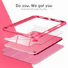 DTTOCASE iPad 10th Generation Case 2022, iPad 10.9 Inch Case with Clear Transparent Back and TPU Shockproof Frame Cover [Built-in Pencil Holder, Support Auto Sleep/Wake] -Watermelon