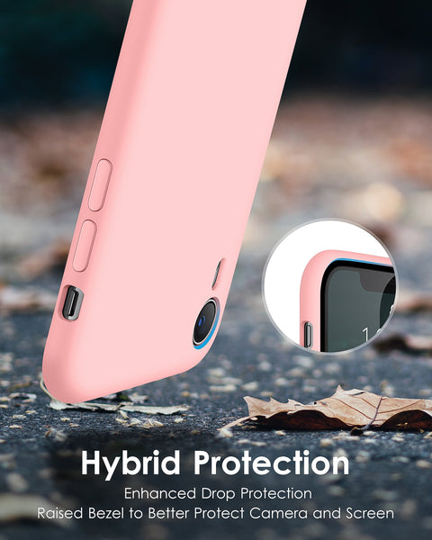 DTTO Compatible with iPhone XR Case, [Romance Series] Silicone Case with Hybrid Protection for iPhone XR 6.1 Inch - Black