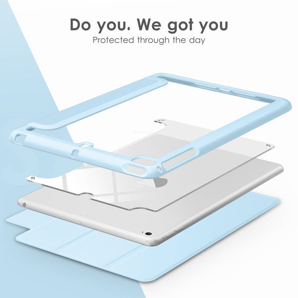 DTTOCASE Slim Clear Case for iPad Mini 4 5 3 2 1 (7.9 inch),TPU Shockproof Frame Cover[Support Auto Sleep/Wake] for iPad Mini 1st 2nd 3rd 4th 5th Generation - Rose Gold