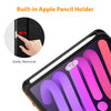 DTTO New iPad Mini 6th Generation Case 8.3 Inch 2021, Premium Leather Business Folio Stand Cover with Built-in Apple Pencil Holder-Auto Wake/Sleep and Multiple Viewing Angles-Black