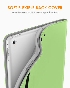 DTTO for iPad 9.7 Inch 5th/6th Generation 2018/2017 Case with Apple Pencil Holder, Premium Leather Folio Stand Cover Case for Apple iPad 9.7 inch, Also Fit iPad Pro 9.7/Air 2/Air - Black