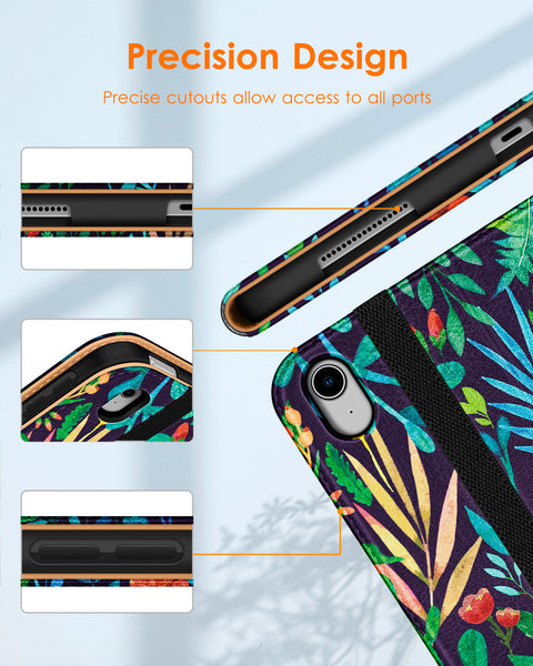 DTTO iPad Air 5th Generation Case (2022) / iPad Air 4th Generation Case (2020) 10.9 Inch, Premium Leather Business Folio Stand Cover with Pencil Holder [2nd Pencil Charging] for iPad Air 5/4, Brown