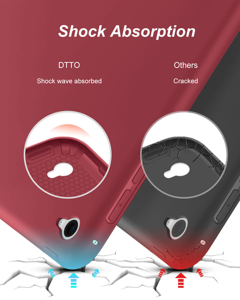 DTTO for iPad Air 2 Case (2014 Released), Ultra Slim Lightweight Smart Case Trifold Stand with Flexible Soft TPU Back Cover for Apple iPad Air 2 (Model A1566/A1567), Black