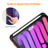DTTO New iPad Mini 6th Generation Case 8.3 Inch 2021, Premium Leather Business Folio Stand Cover with Built-in Apple Pencil Holder-Auto Wake/Sleep and Multiple Viewing Angles-Black