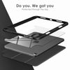 DTTOCASE iPad 10th Generation Case 2022, iPad 10.9 Inch Case with Clear Transparent Back and TPU Shockproof Frame Cover [Built-in Pencil Holder, Support Auto Sleep/Wake] -Black