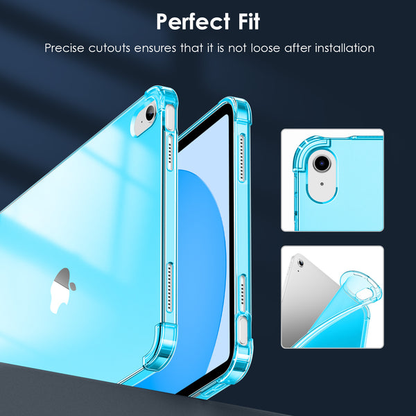 DTTO Clear Case for iPad 10th Generation 2022 - [Yellowing Resistant] Slim Lightweight Transparent Soft Cover for iPad 10.9 Inch, Clear