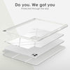 DTTOCASE iPad Pro 12.9 Case 6th / 5th / 4th / 3rd Generation 2022/2021 / 2020/2018,12.9 inch Clear Back Cover[Built-in Pencil Holder,Auto Sleep/Wake,Camera Protection] for iPad Pro-Blue Purple