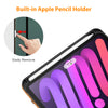 DTTO New iPad Mini 6th Generation Case 8.3 Inch 2021, Premium Leather Business Folio Stand Cover with Built-in Apple Pencil Holder-Auto Wake/Sleep and Multiple Viewing Angles-Black