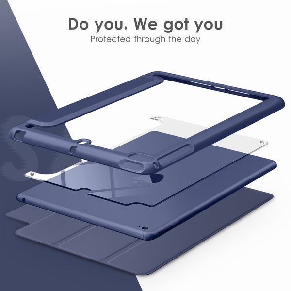 DTTOCASE Slim Clear Case for iPad Mini 4 5 3 2 1 (7.9 inch),TPU Shockproof Frame Cover[Support Auto Sleep/Wake] for iPad Mini 1st 2nd 3rd 4th 5th Generation - Rose Gold