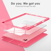 DTTOCASE iPad Pro 12.9 Case 6th / 5th / 4th / 3rd Generation 2022/2021 / 2020/2018,12.9 inch Clear Back Cover[Built-in Pencil Holder,Auto Sleep/Wake,Camera Protection] for iPad Pro-Blue Purple