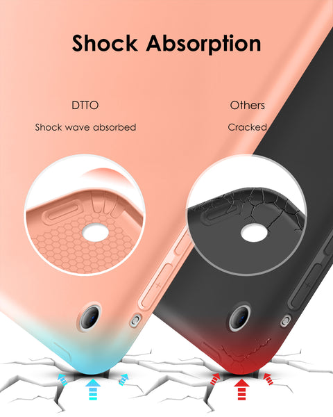 DTTO for iPad Air 1st Edition Case, (NOT for iPad Air 2 and Air 3) Ultra Slim Lightweight Smart Trifold Stand with Flexible Soft TPU Back Cover [Auto Sleep/Wake], Navy Blue