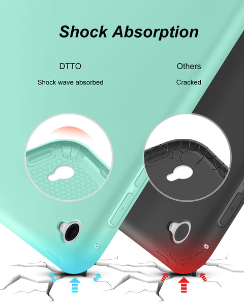 DTTO for iPad Air 2 Case (2014 Released), Ultra Slim Lightweight Smart Case Trifold Stand with Flexible Soft TPU Back Cover for Apple iPad Air 2 (Model A1566/A1567), Black