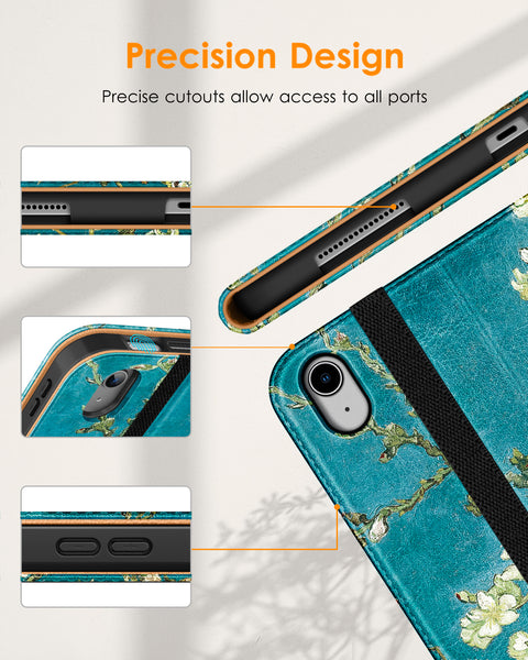 DTTO iPad 10th Generation Case 10.9 Inch 2022, Premium Leather Business Folio Stand Cover with Pencil Holder - Auto Wake/Sleep and Multiple Viewing Angles, Brown